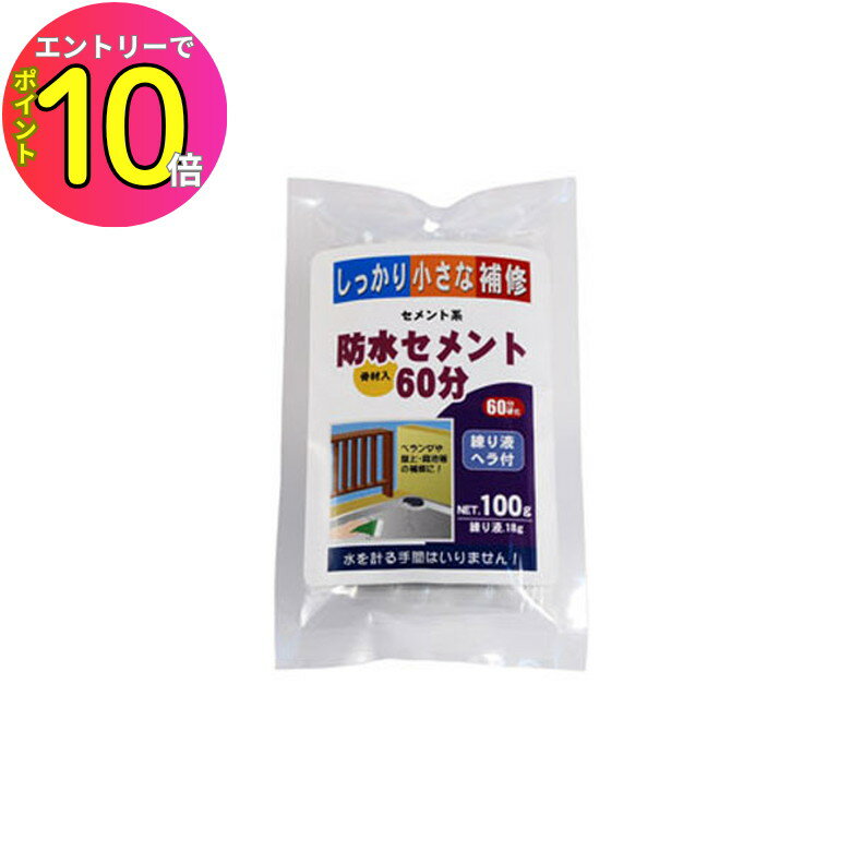 [エントリーでP10倍!] 家庭化学工業 ミニ補修防水セメント 100g グレー | リフォーム リノベーション ..
