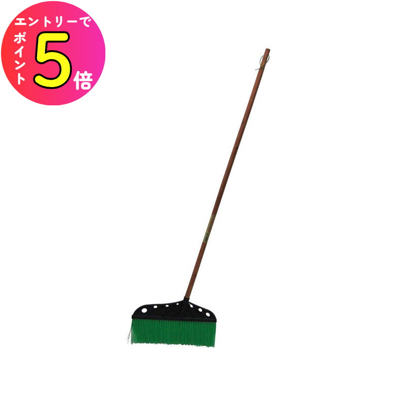[エントリーでP+5倍] ワイド箒 幅広箒 デカホーキ(40cm) ワイド 幅広 大きい 箒 ほうき ホウキ 木柄 化繊 ポリプロピレン 掃き出す 集める ごみ ほこり 土 砂 落ち葉 枯れ葉 収集 清掃 掃除 ゴミ集め 掃除道具 清掃具 大掃除 年末年始