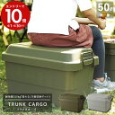 エントリーで3月中ポイント10倍／トランクカーゴ TC-50 スタンダードタイプ コンテナ収納 容量50L (グリーンまたはグレー) リス 収納ケース