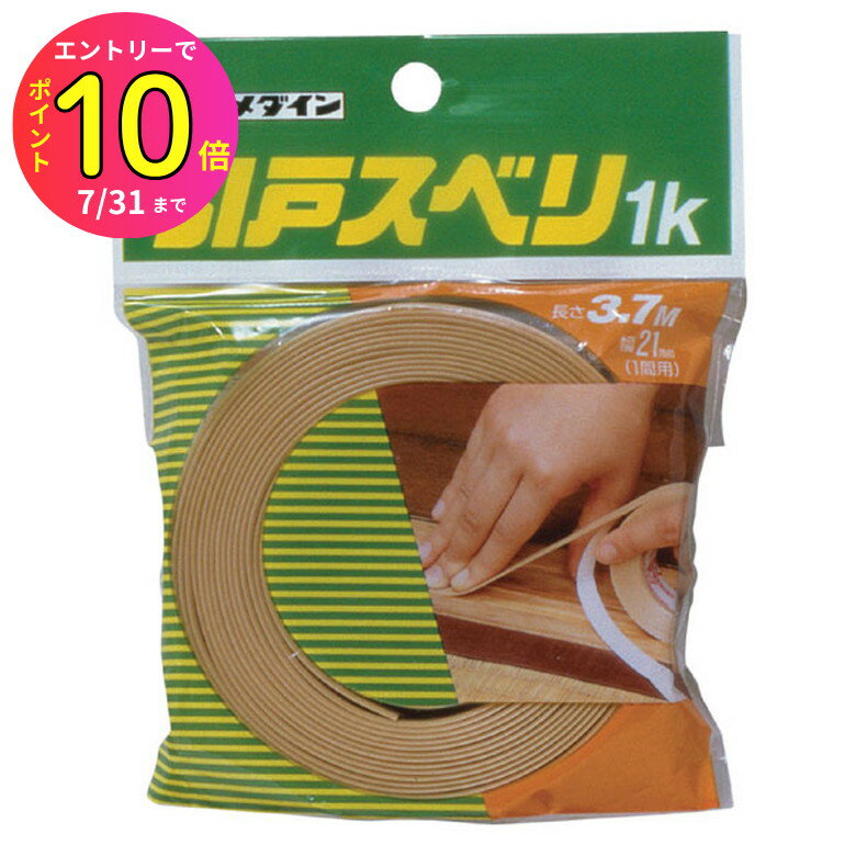 [7月エントリーでP10倍] 【敷居溝用レールテープ】セメダイン 引戸すべり1K 幅21mm×3.7m