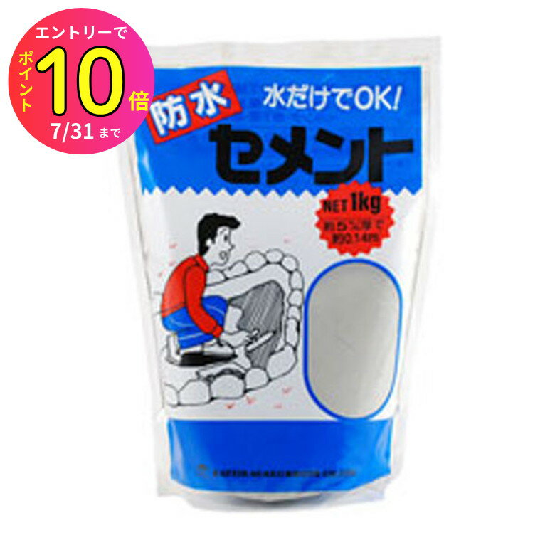 [7月エントリーでP10倍] 家庭化学工業 防水セメントグレー スタンド 1kg