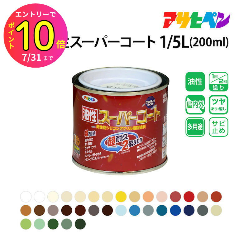 [7ȥ꡼P10] ҥڥ ѡ 1/5L(200ml) 45 顼1  ASAHIPEN | ڥ  diy ...