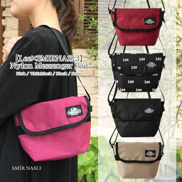 サミールナスリ バッグ Leeコラボ ナイロンメッセンジャーバッグ【Lee×SMIRNASLI】Nylon Messenger Bag サミールナスリ ショルダーバッグ メッセンジャーバッグ ナイロンバッグ ナイロンバック レディース メンズ 肩掛けバッグ 肩掛けバック 肩掛けカバン おしゃれ 夏 お出かけ 買い物 新生活