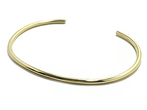 ＜2.2mm幅＞【 丸型 18金バングル 】ゴールドブレスレット/K18/ハンドメイド/サイズオーダー