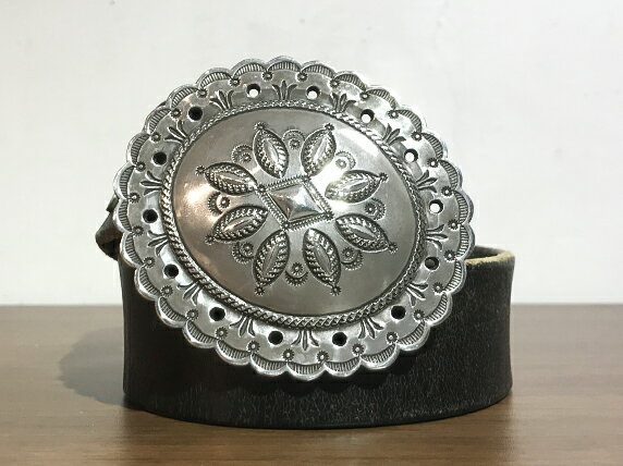 Perry Shorty ( Navajo )Sterling silver Belt set Buckle