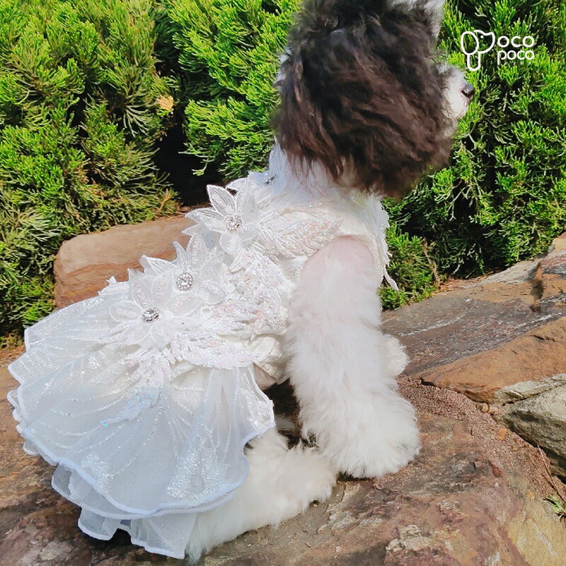 送料無料 ウェディングドレス フォーマル ペットウェア 猫犬兼用 犬の服 おしゃれ オシャレ 父の日 母の日 敬老の日 猫の日 犬 服 犬服 ドッグウェア パーティードレス お祝い プレゼント 白 記念パーティー メーカー再生品 中型犬 結婚式 上品 豪華 プリンセス
