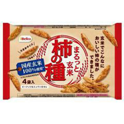 楽天菓子の新商品はポイポイマーケット栗山米菓 まるっと玄米柿の種 4袋×12入