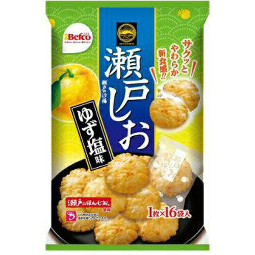 栗山米菓 瀬戸しお ゆず塩味 16枚×12入のサムネイル