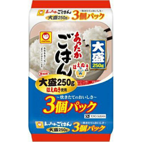 はえぬき使用の、250gの大盛ごはん。はえぬきを使用した、丼約一杯分250gの大盛ごはん。独自製法で、お米本来の味と香りが活きています。 ご注意（必ずお読みください） この商品は発送用梱包をせずに、個装箱のまま発送されますので、パッケージの外側に発送ラベルが貼り付けられます。 本商品はご注文後、3から7営業日後の発送予定となっております。配達指定をご希望のお客様は余裕をもってご注文下さいませ。はえぬき使用の、250gの大盛ごはん。はえぬきを使用した、丼約一杯分250gの大盛ごはん。独自製法で、お米本来の味と香りが活きています。