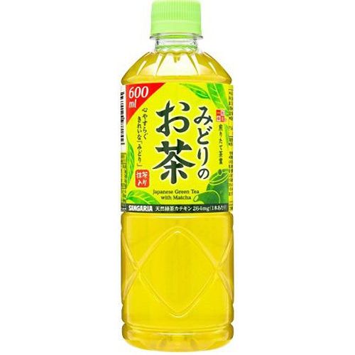 サンガリア みどりのお茶 P600ml×24入
