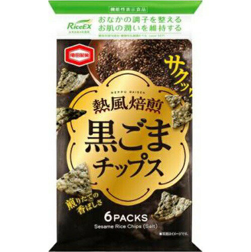亀田製菓 熱風焙煎 黒ごまチップス 60g×12袋