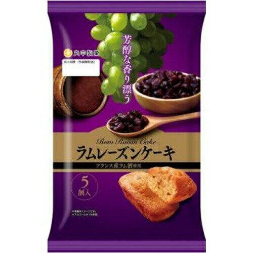 丸中製菓 ラムレーズンケーキ 5個×9袋