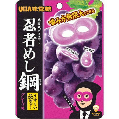 楽天菓子の新商品はポイポイマーケットUHA味覚糖 忍者めし鋼 グレープ味 45g×10袋