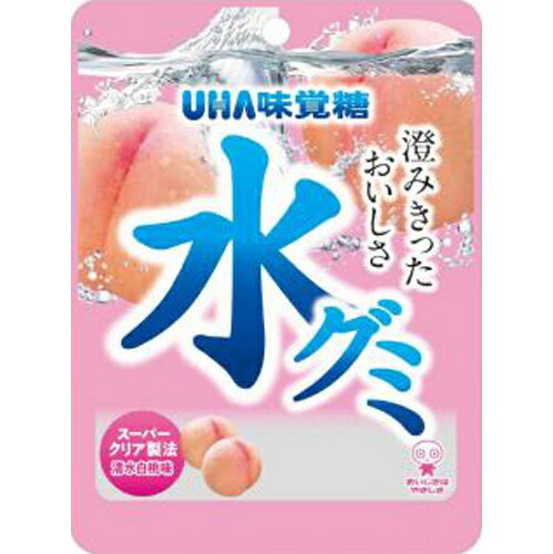 UHA味覚糖 水グミ 清水白桃味 40g 10袋