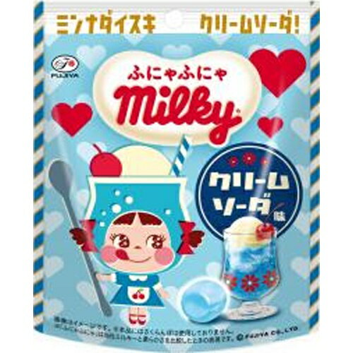 不二家 ふにゃふにゃミルキー クリームソーダ味 40g×10袋