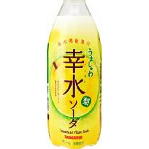 サンガリア うましゅわ幸水ソーダ P500ml×24本
