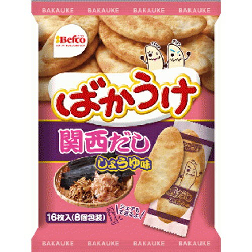 栗山米菓 ばかうけ 関西だししょうゆ味 16枚×12袋（7月中旬頃入荷予定）