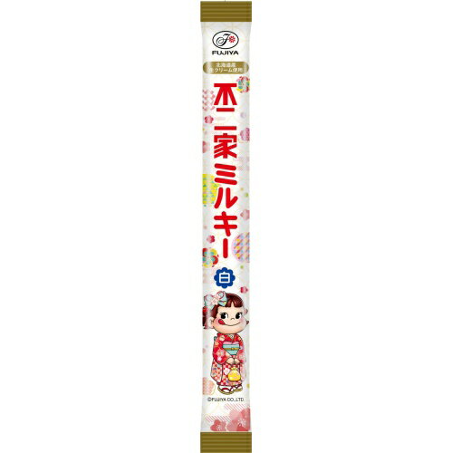 ミルキーの美味しさが楽しめる七五三限定の白の千歳飴北海道産生クリーム（乳脂肪分47％を3％配合）とこだわりのれん乳を使用したミルキー味の白色の千歳飴。縁起のよい白の千歳飴でお子様の成長のお祝いはもちろん、七五三の季節感も楽しめます。 【原材料】 水あめ（国内製造）、加糖練乳、砂糖、クリーム（乳成分を含む）、植物油脂、食塩、でん粉／乳化剤 【賞味期間】 メーカー製造日より360日 実際にお届けする商品の賞味期間は短くなりますのでご了承下さい。 【保存方法】 直射日光および高温多湿の場所を避けて保存 ご注意（必ずお読みください） この商品は発送用梱包をせずに、個装箱のまま発送されますので、パッケージの外側に発送ラベルが貼り付けられます。 本商品はご注文後、3から7営業日後の発送予定となっております。配達指定をご希望のお客様は余裕をもってご注文下さいませ。ミルキーの美味しさが楽しめる七五三限定の白の千歳飴北海道産生クリーム（乳脂肪分47％を3％配合）とこだわりのれん乳を使用したミルキー味の白色の千歳飴。縁起のよい白の千歳飴でお子様の成長のお祝いはもちろん、七五三の季節感も楽しめます。