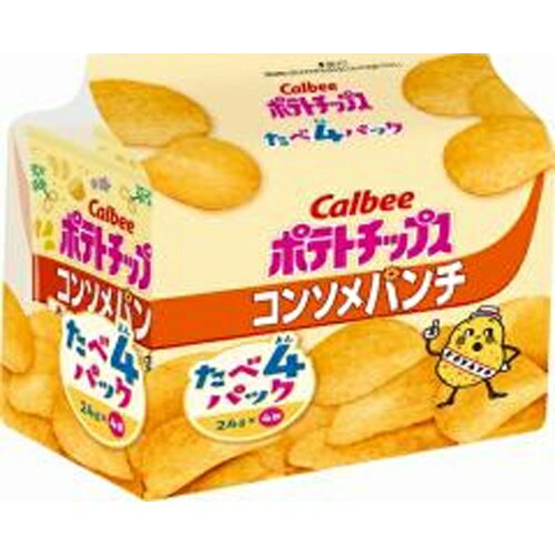 カルビー ポテトチップス コンソメパンチ たべ4パック 96g×8袋（9月上旬頃入荷予定）