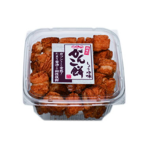 ガツンとした歯ごたえのある食感とたまり醤油のシンプルな味わいの揚げ餅でお米と植物油脂、醤油だけで仕上げました。ガツンとした歯ごたえのある食感とたまり醤油のシンプルな味わいの揚げ餅です。 【原材料】 もち米（国内産）、うるち米（国内産）、植物油脂、しょうゆ（小麦・大豆を含む） 【賞味期間】 メーカー製造日より120日 実際にお届けする商品の賞味期間は短くなりますのでご了承下さい。 【保存方法】 直射日光および高温多湿の場所を避けて保存 ご注意（必ずお読みください） この商品は発送用梱包をせずに、個装箱のまま発送されますので、パッケージの外側に発送ラベルが貼り付けられます。 本商品はご注文後、3から7営業日後の発送予定となっております。配達指定をご希望のお客様は余裕をもってご注文下さいませ。ガツンとした歯ごたえのある食感とたまり醤油のシンプルな味わいの揚げ餅でお米と植物油脂、醤油だけで仕上げました。ガツンとした歯ごたえのある食感とたまり醤油のシンプルな味わいの揚げ餅です。