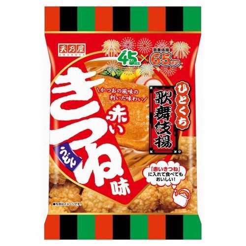 天乃屋 ひとくち歌舞伎揚 赤いきつね味 80g×12袋（10月下旬頃入荷予定）のサムネイル