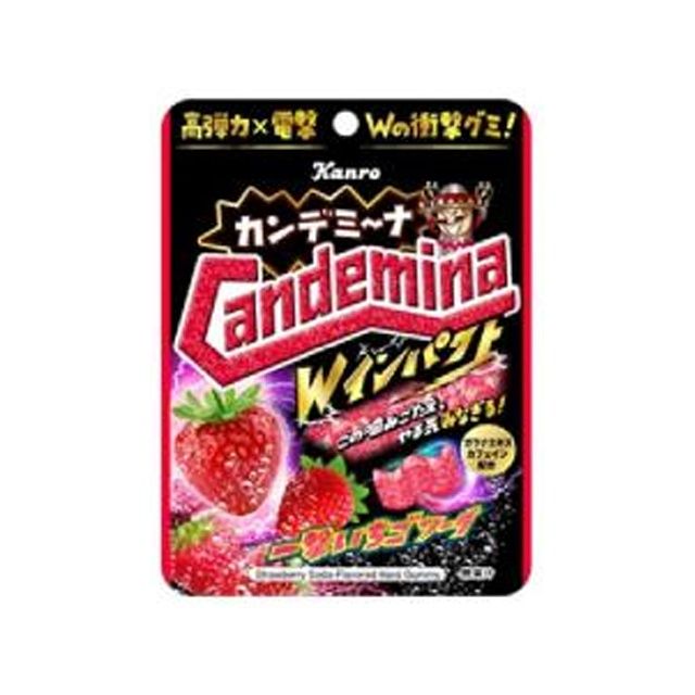 カンロ カンデミーナグミ Wインパクト 一撃いちごソーダ 6袋（12月上旬頃入荷予定）