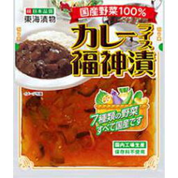 東海漬物 国産野菜100%カレーライス福神漬 100g×10入