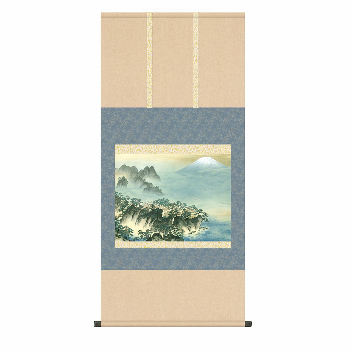 日本画 掛け軸 風景画 Amazon.co.jp: 小林翠月『彩色山水』日本画 ・掛け軸・風景画