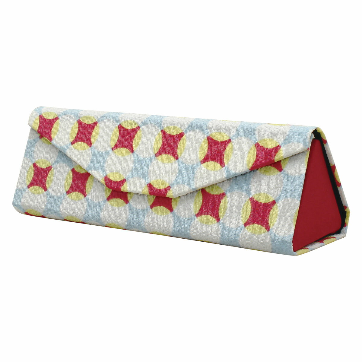 花七宝コンパクトメガネケース ピンク なごみ 和雑貨 かわいい ちりめん細工