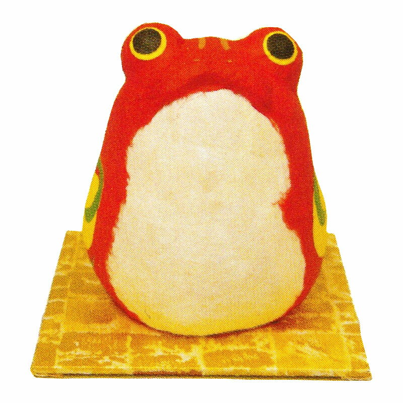ちぎり和紙 民芸調 カエル(かえる・