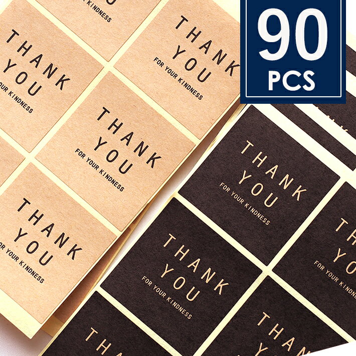 【90枚入】ありがとう シール サンキュー THANKYOU ありがとうシール ステッカー ショップ用 お客様 店舗 プレゼントお店 雑貨 クッキー グッズ 結婚式 ハンドメイド プチギフト 封 小物 ラッピング 誕生日 バースデイ 問屋