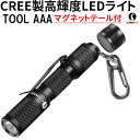 懐中電灯 強力 ハンディライト ルミントップ Tool AAA 高性能 CREE社　3段階調光 LED 超小型　キーリングタイプ 軽量 IPX8 防水 耐衝撃1.5M 防災 作業 マグネットテール付属 単4電池1本使用 【1年保障】LUMINTOP 無料ラッピング