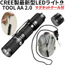 懐中電灯 Tool AA 2.0 LED 超便利なネックストラップ付 マグネットテール付 ルミントップ 強力 ライト 最新バージョン 高性能 懐中電灯 CREE社　最新 LED ハンディライト 最大650ルーメン 小型 超軽量 IPX8 防水 耐衝撃1.5M 防災 作業 単三/14500電池対応 特典付