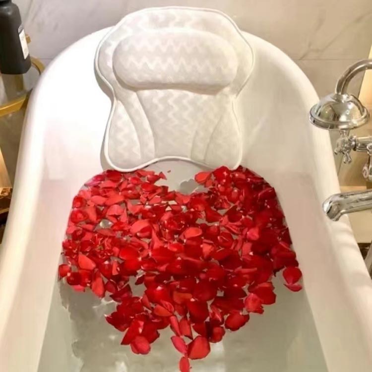 お風呂枕 クッション バスピロー 枕 お風呂 リラックス バス枕 肩こり 半身浴 洗濯可 バスグッズ バス用品 快適 スマホ首 マッサージ おうち時間 半身浴 便利グッズ