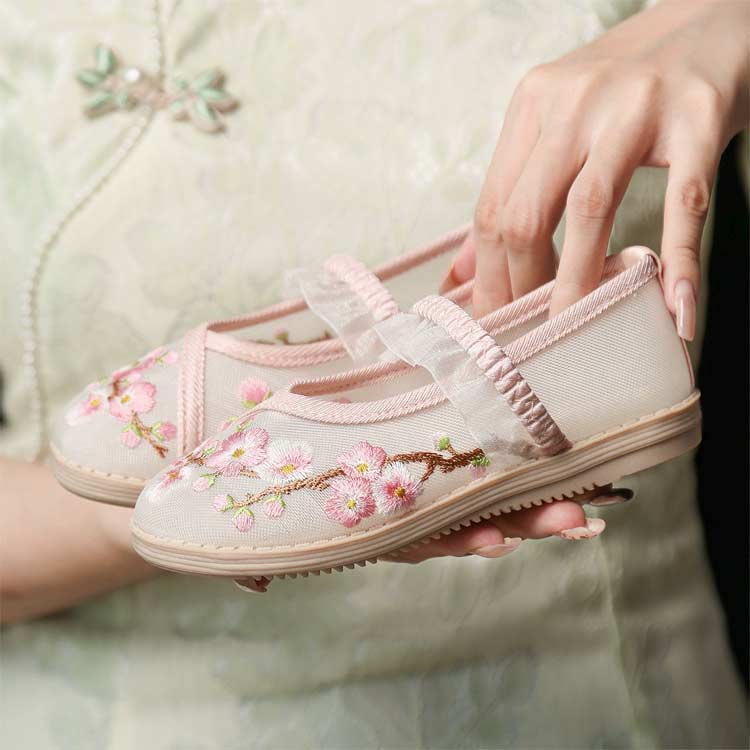 七五三 靴 草履 赤 キッズ 歩きやすい 痛くない 草履 楽ちん 女の子 子供靴 花柄 刺繍 和柄の靴 3歳 5歳 7歳 和装 ぺたんこ フラットシューズ かわいい 履きやすい 七五三の靴 お正月 和服 履物 送料無料 2