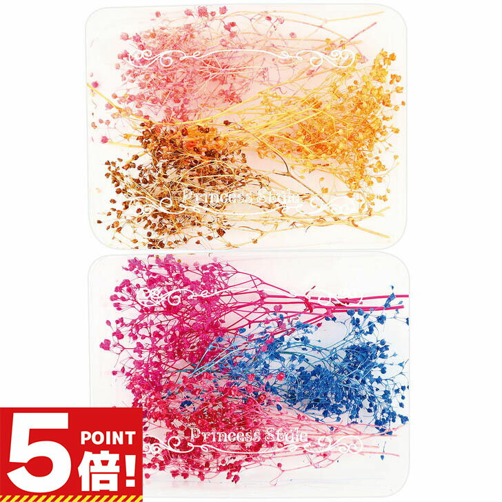 【P5倍!お買い物マラソンCPあり】 かすみ草 ドライフラワー 小分け ハーバリウム 花材 ブルー レッド ..