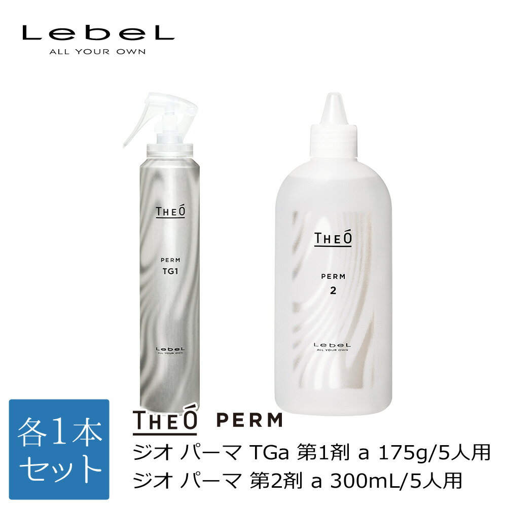 【新生活セール 全商品対象クーポン配布中】 ルベル ジオ パーマ TGa 第1剤 175g & 第2剤 300ml セット △【LebeL THEO FREIMAN Men's パーマ液 1剤 2剤 set セット メンズケア プロ用 業務用 美容師 サロン専売品 美容室専売】