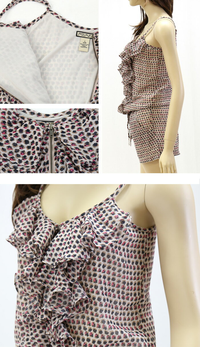 ��Lani�ۥ�� PRINTED RUFFLE PRINT ROMEPER �Ĥʤ� �����륤���� �����ץ����� d289