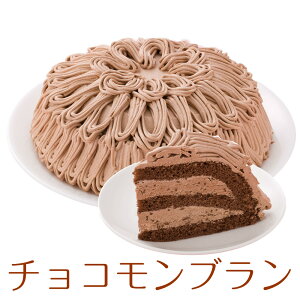 チョコモンブランケーキ 7号 21.0cm 約800g 12カットタイプ (約6〜12人分) 送料無料(※一部地域除く) 誕生日ケーキ バースデーケーキ