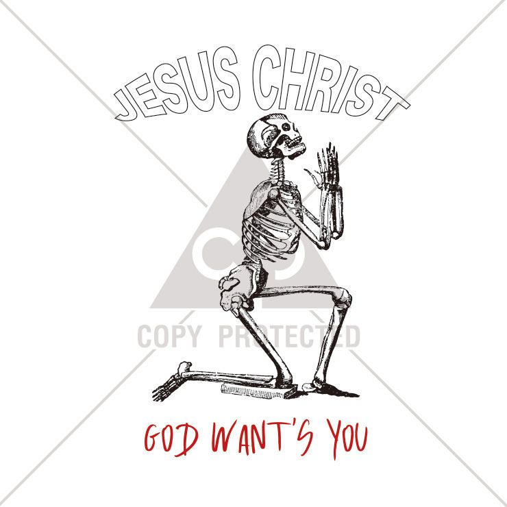 Tシャツ メンズ 半袖 プリント Uネック クルーネック 丸首 綿 半袖 カットソー おしゃれ アメカジ ストリート カジュアル レディース ユニセックス 大きいサイズ対応 がい骨の祈り ロック Hip Hop 骨 skull GOD 神 ゴッド ジーザス