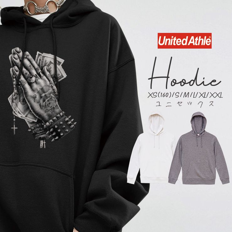 パーカー レディース メンズ おしゃれ 大きめ 冬 韓国 フード パーカ スウェット プルオーバー トレーナー 冬 ゆったり ペア カップル おそろ ギャング タトゥー ドル お金 手 ハンド かっこいい