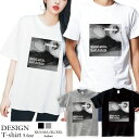 Tシャツ レディース 半袖 カジュアル 大人かわいい 大人 トップス tシャツ メンズ ユニセックス おしゃれ 半袖 tシャツ ペア カップル 綿100% カットソー ブランド プリント Tシャツ ペア セクシー ガール タバコ 煙草 ロゴ フォト モノクロ(4)