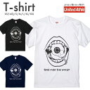 Tシャツ メンズ 半袖 プリント Uネック クルーネック 丸首 綿 半袖 カットソー おしゃれ アメカジ ストリート カジュアル レディース ユニセックス 大きいサイズ対応 口 唇 目 眼球 目玉 牙 ピアス グロテスク かっこいい