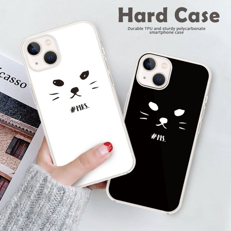 乐天商城 - iPhone17 Pro iPhone17ProMax Air iPhone16e iPhone16 Pro 15Pro Max iPhone14 Pro 13 Pro iPhone12 ケース スマホケース ハードケース カバー かわいい おしゃれ ペア お揃い 恋人 ねこ 猫