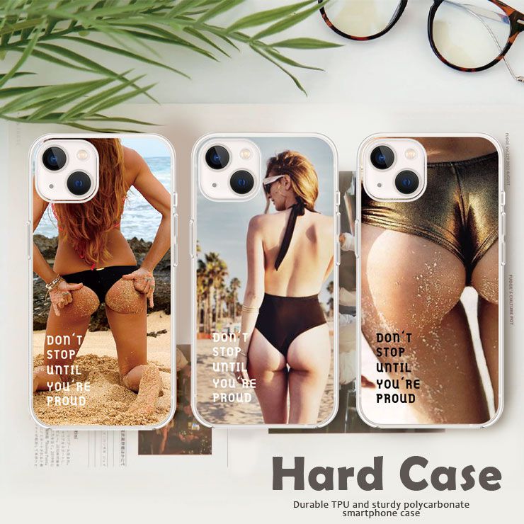 Galaxy S25 S24 S23 Ultra Galaxy A54 5G Galaxy A22 クリア ハード ケース スマホケース おしゃれ セクシー sexy ガール ハワイ エロかっこいい [SC-53D/SCG21/SC-51D/SCG19/SC-52D/SCG20/SC-53C/SCG15/SC-51C]