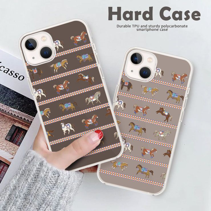 乐天商城 - iPhone17 Pro iPhone17ProMax Air iPhone16e iPhone16 Pro 15Pro Max iPhone14 Pro 13 Pro iPhone12 ケース スマホケース ハードケース カバー かわいい おしゃれ 馬 北欧風 イラスト UMAJO ウマジョ 競馬