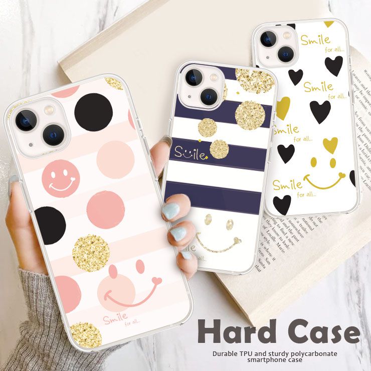 乐天商城 - iPhone17 Pro iPhone17ProMax Air iPhone16e iPhone16 Pro 15Pro Max iPhone14 Pro 13 Pro iPhone12 ケース スマホケース ハードケース カバー かわいい おしゃれ スマイル ニコちゃん ボーダー かわいい