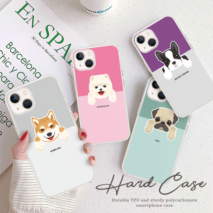 乐天商城 - iPhone17 Pro iPhone17ProMax Air iPhone16e iPhone16 Pro 15Pro Max iPhone14 Pro 13 Pro iPhone12 ケース スマホケース ハードケース カバー かわいい おしゃれ 犬 イヌ 柴犬 パグ ポメラニアン ボストンテリア
