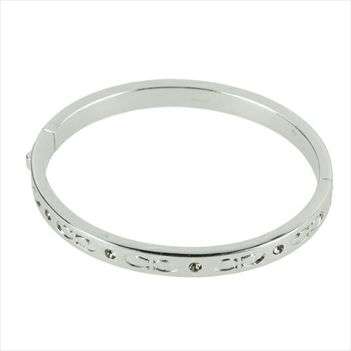 楽天Queen Collection【コーチ箱・紙袋付き】 [コーチ] ブレスレット バングル COACH Kissing C Hinged Bangle Bracelet F59083 SLV