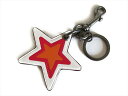 【スペシャル】コーチ パックマン スター バッグ チャーム COACH PAC MAN Leather Star Bag Charm F56750 BKORG BK/Orange